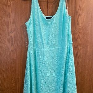 Women’s Mint Lace Tank Top Dress